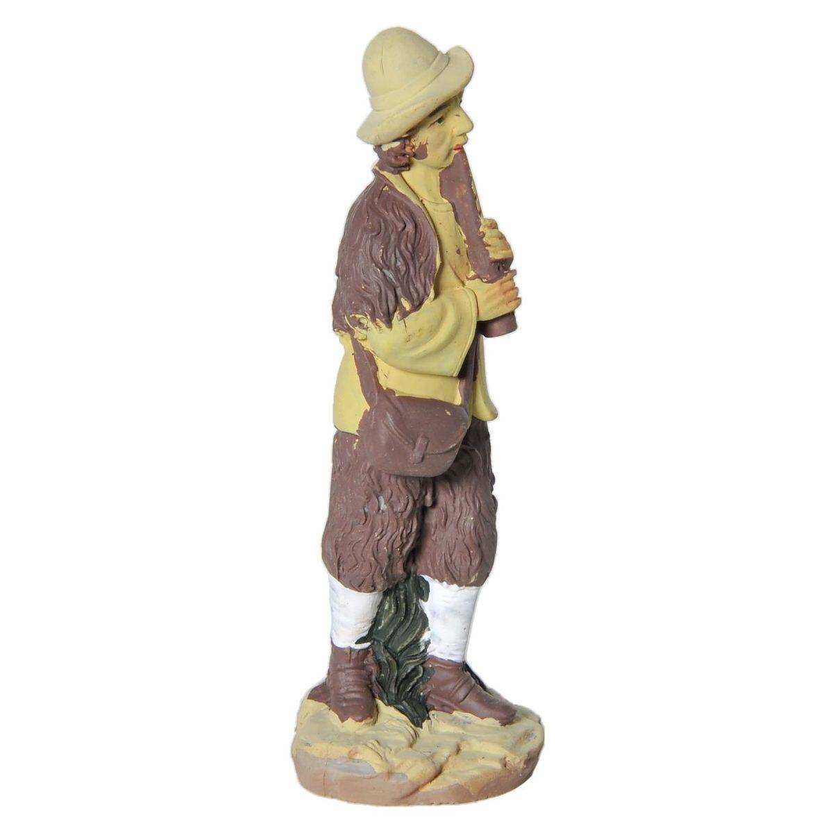 Statua presepe 10 cm pastore pifferaio