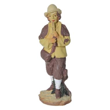 Statua presepe 10 cm pastore pifferaio