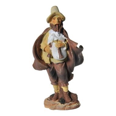 Statua presepe 10 cm pastore zampogna