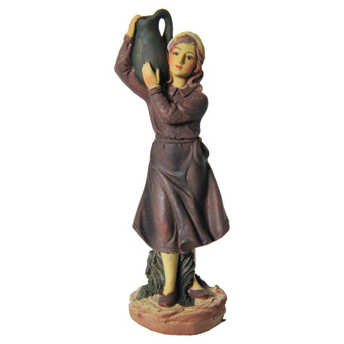 Statua presepe 10 cm donna brocca