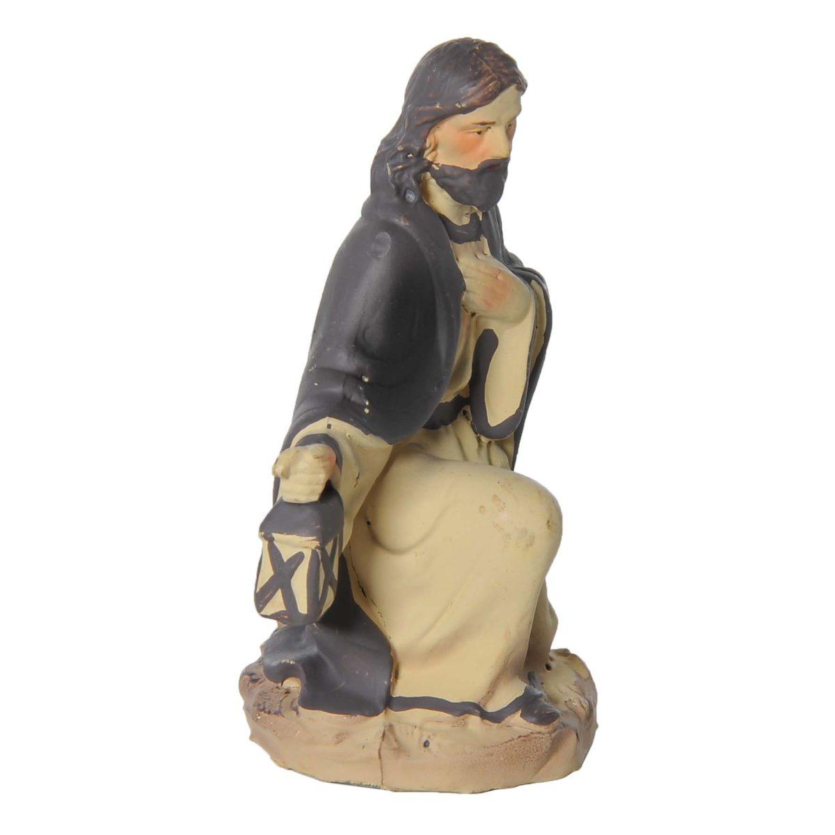 Statua presepe 10 cm san giuseppe in ginocchio