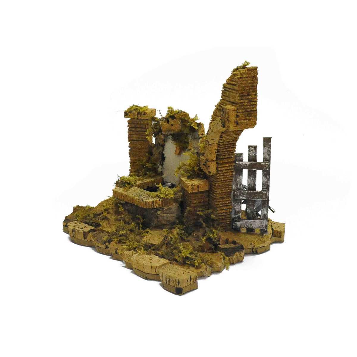 Fontana presepe elettrica arco romano