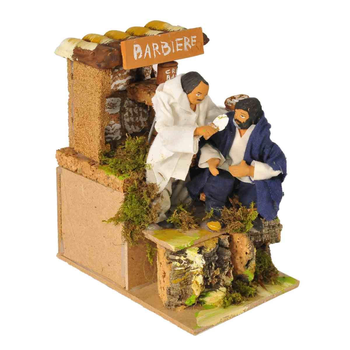 Statua presepe 8 cm movimento barbiere