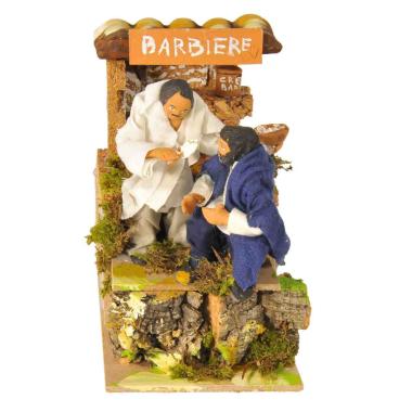 Statua presepe 8 cm movimento barbiere