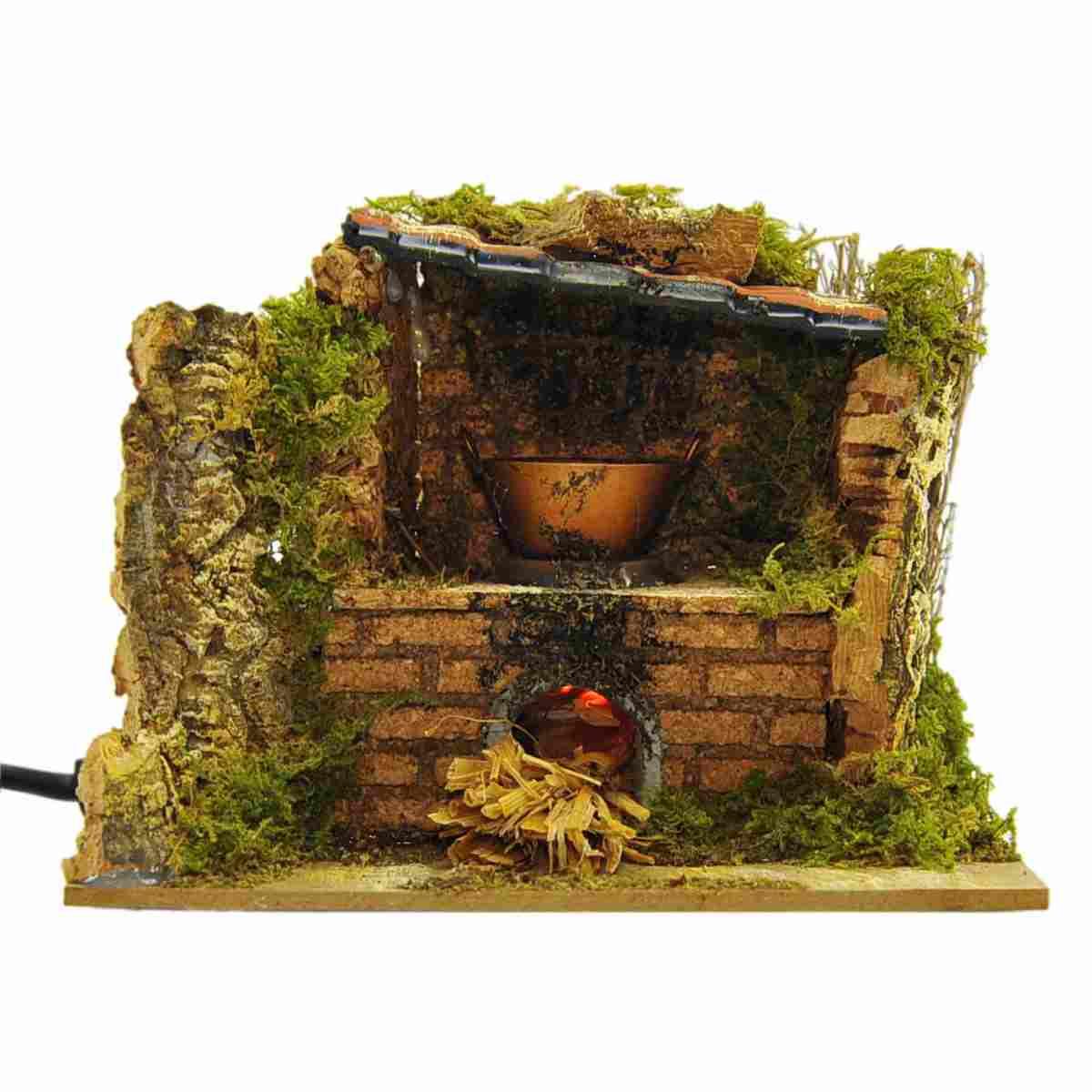 Forno presepe elettrico lampadina effetto fiamma