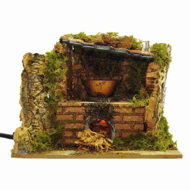 Forno presepe elettrico lampadina effetto fiamma
