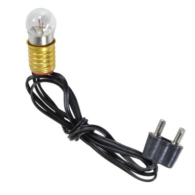 Cablaggio presepe e10 lampadina trasparente filo nero 3 5 modello v