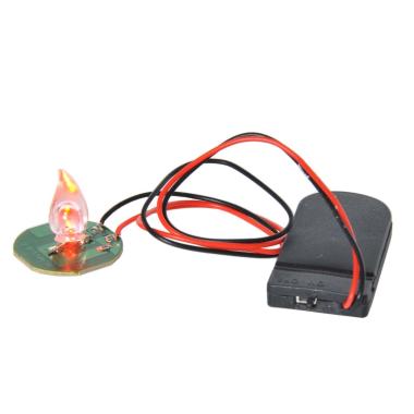 Luce presepe 1 led effetto fuoco tremolante batterie 2030 modello a