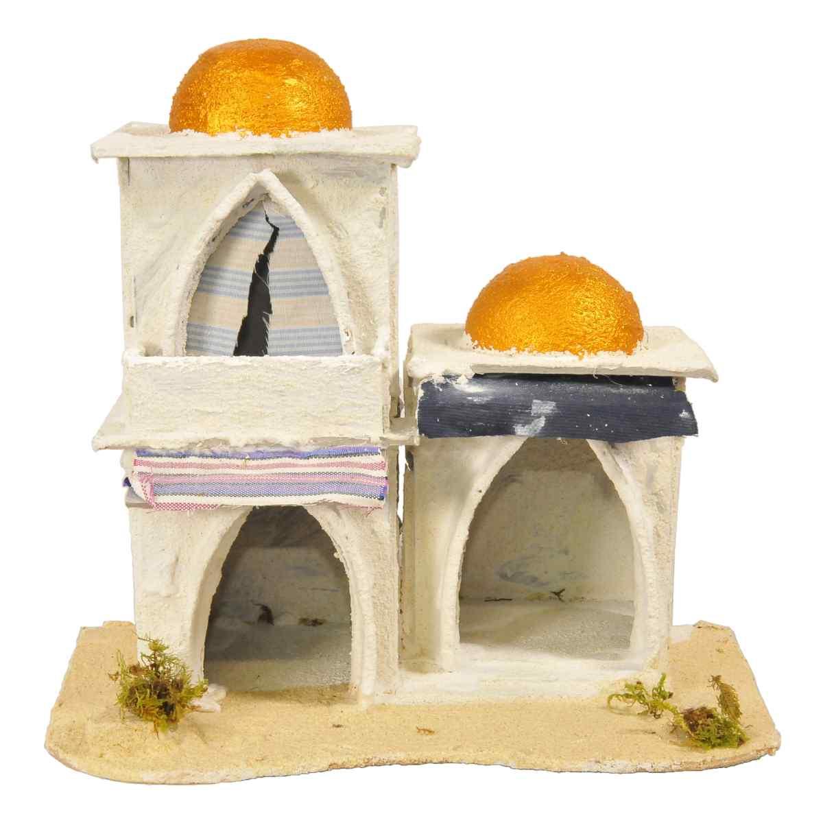Minareto presepe arabo cupole archi