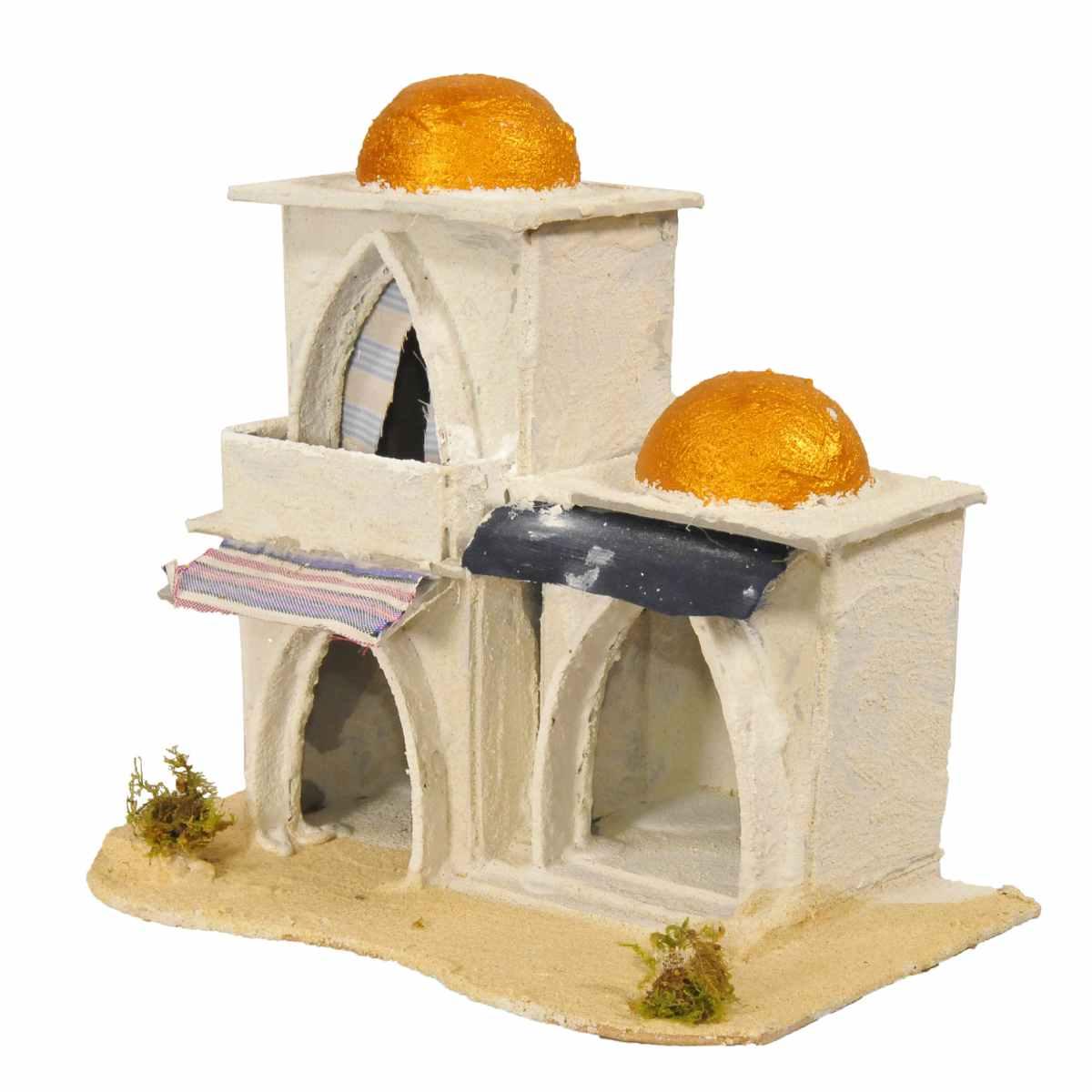 Minareto presepe arabo cupole archi