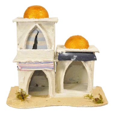 Minareto presepe arabo cupole archi