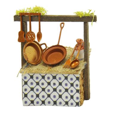 Bancarella presepe pentolame