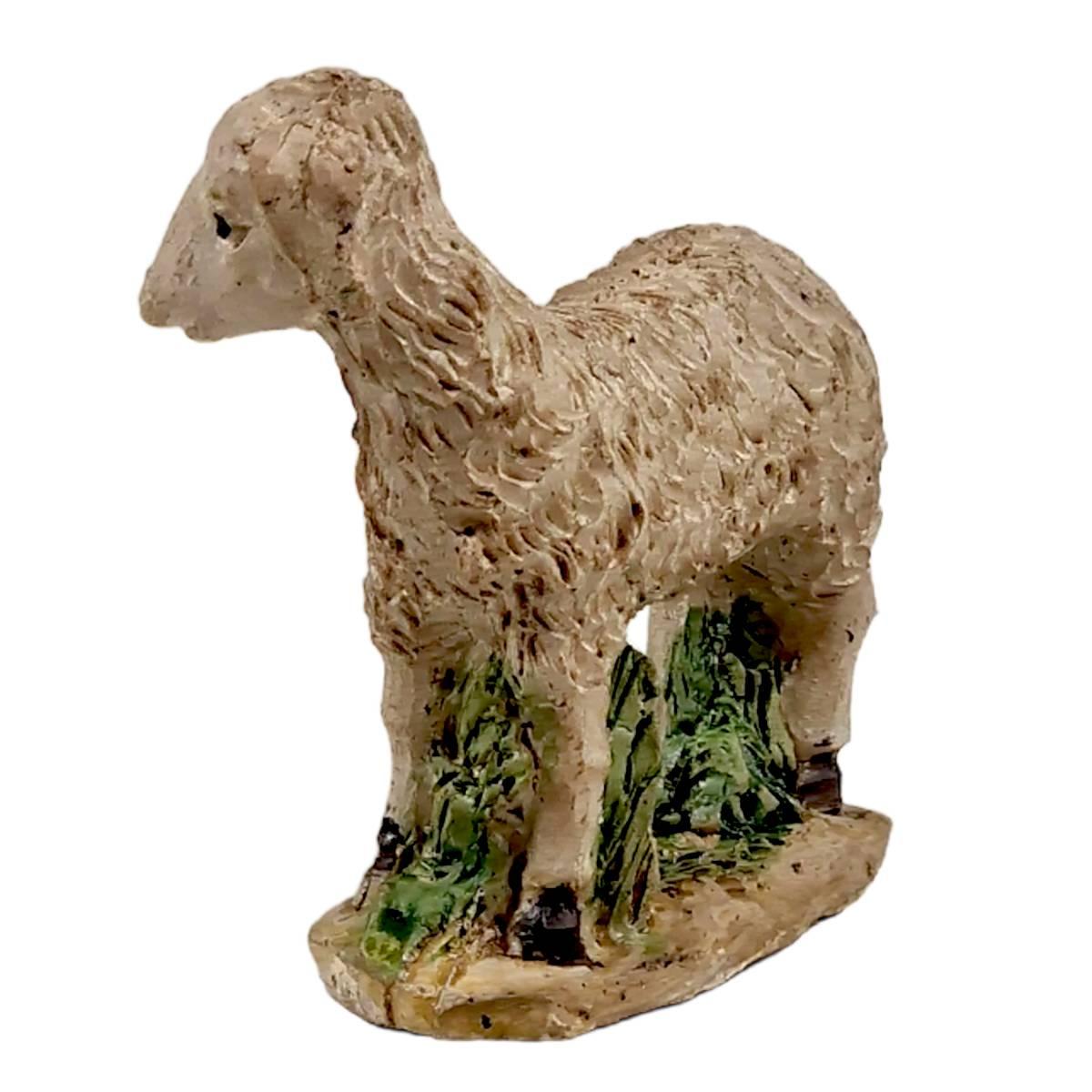 Statua presepe pecora bianca