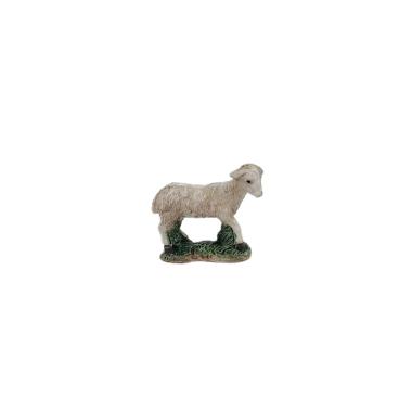 Statua presepe 5 cm pecora bianca