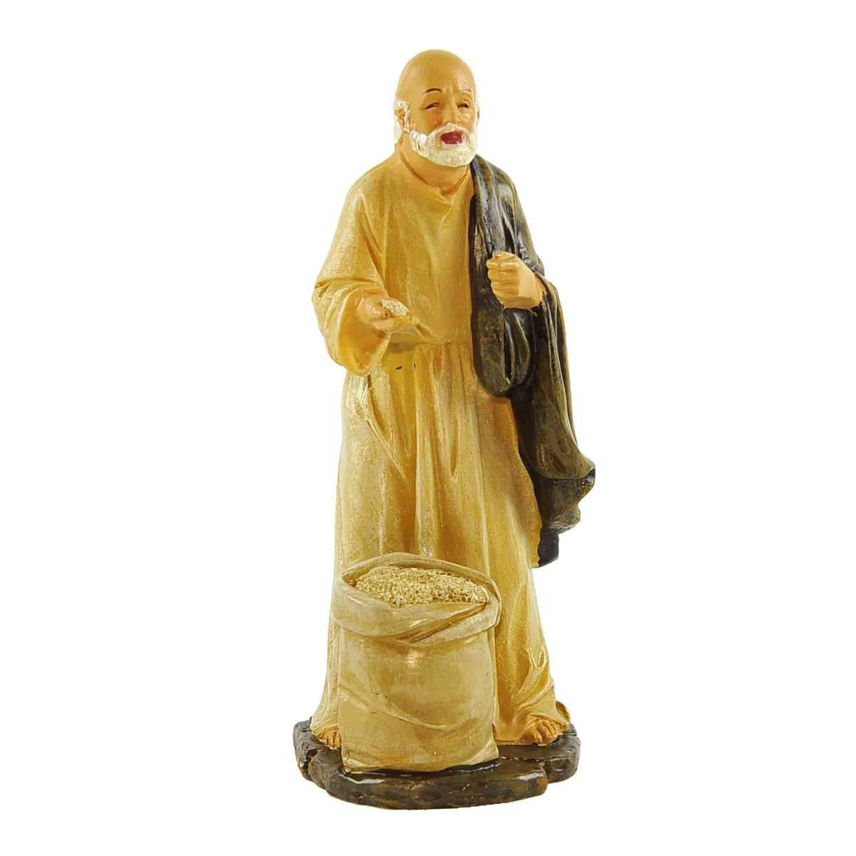 Statua presepe 20 cm venditori di farina