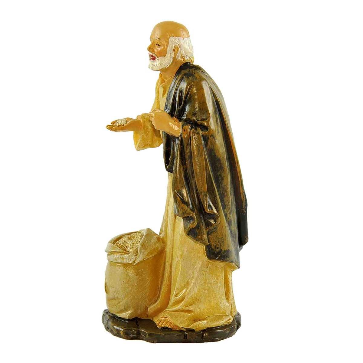 Statua presepe 20 cm venditori di farina