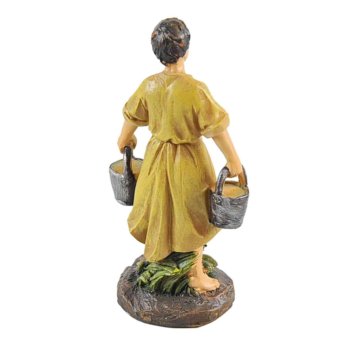 Statua presepe 13 cm pastori al pozzo