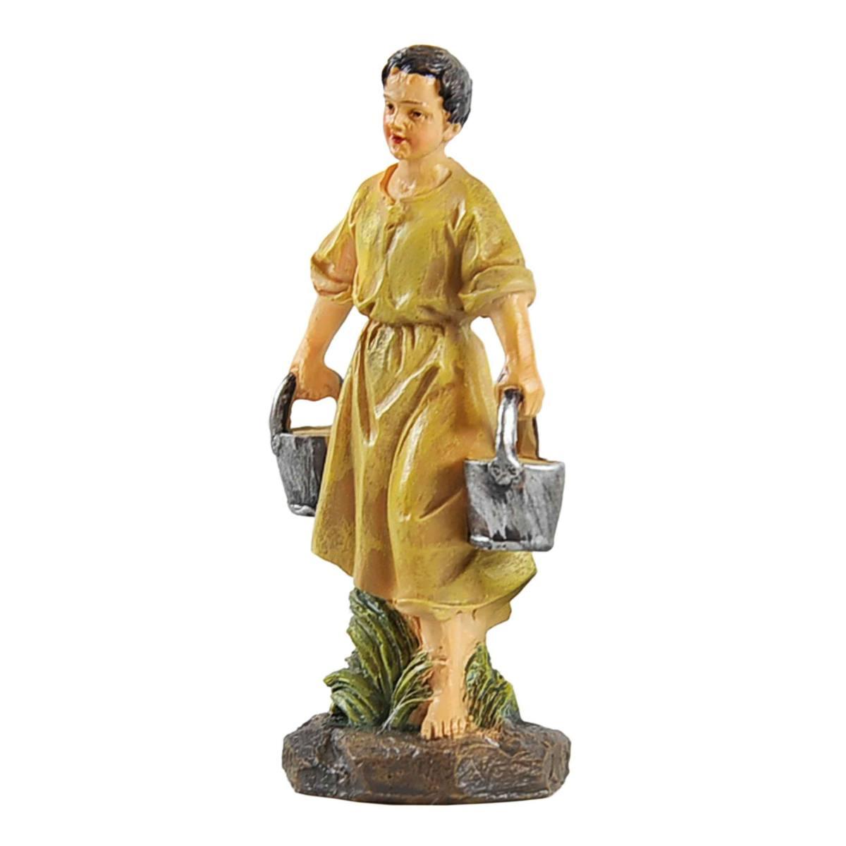 Statua presepe 13 cm pastori al pozzo