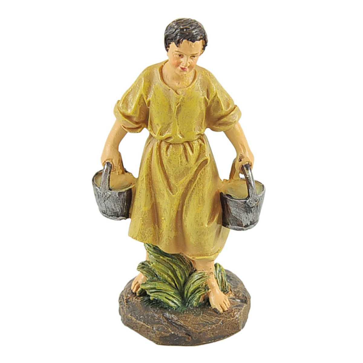 Statua presepe 13 cm pastori al pozzo