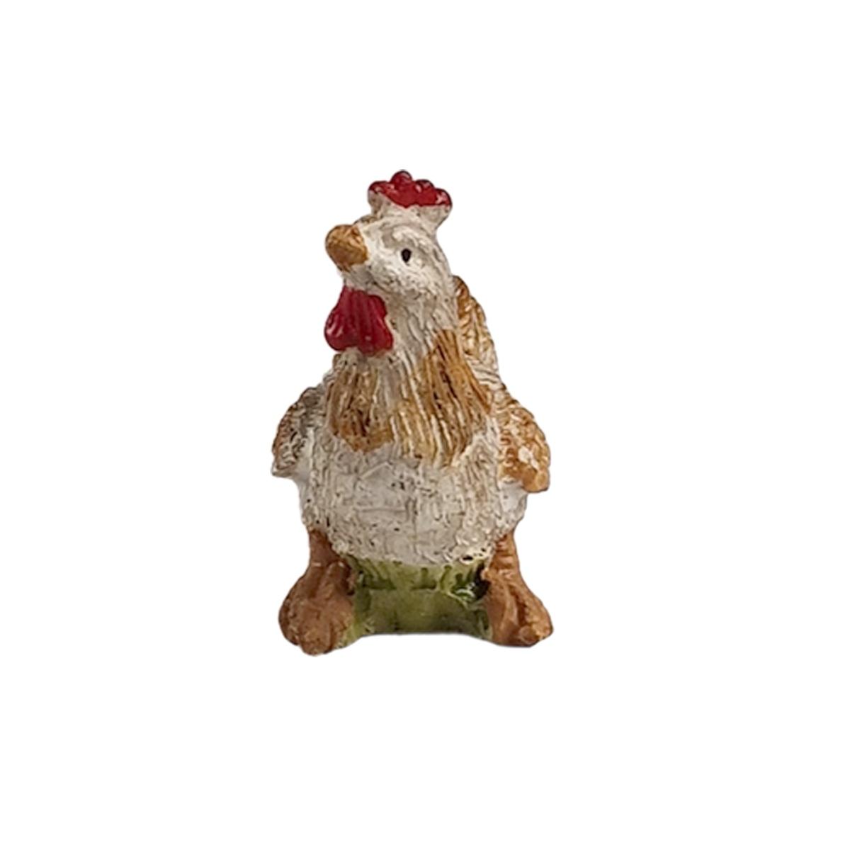 Statua presepe animale gallina