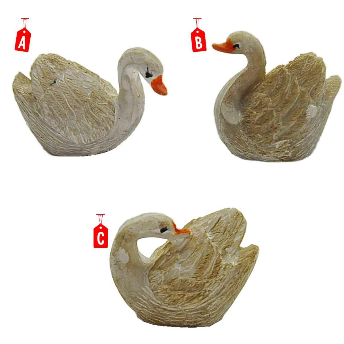 Cigno presepe bianco 2 cm