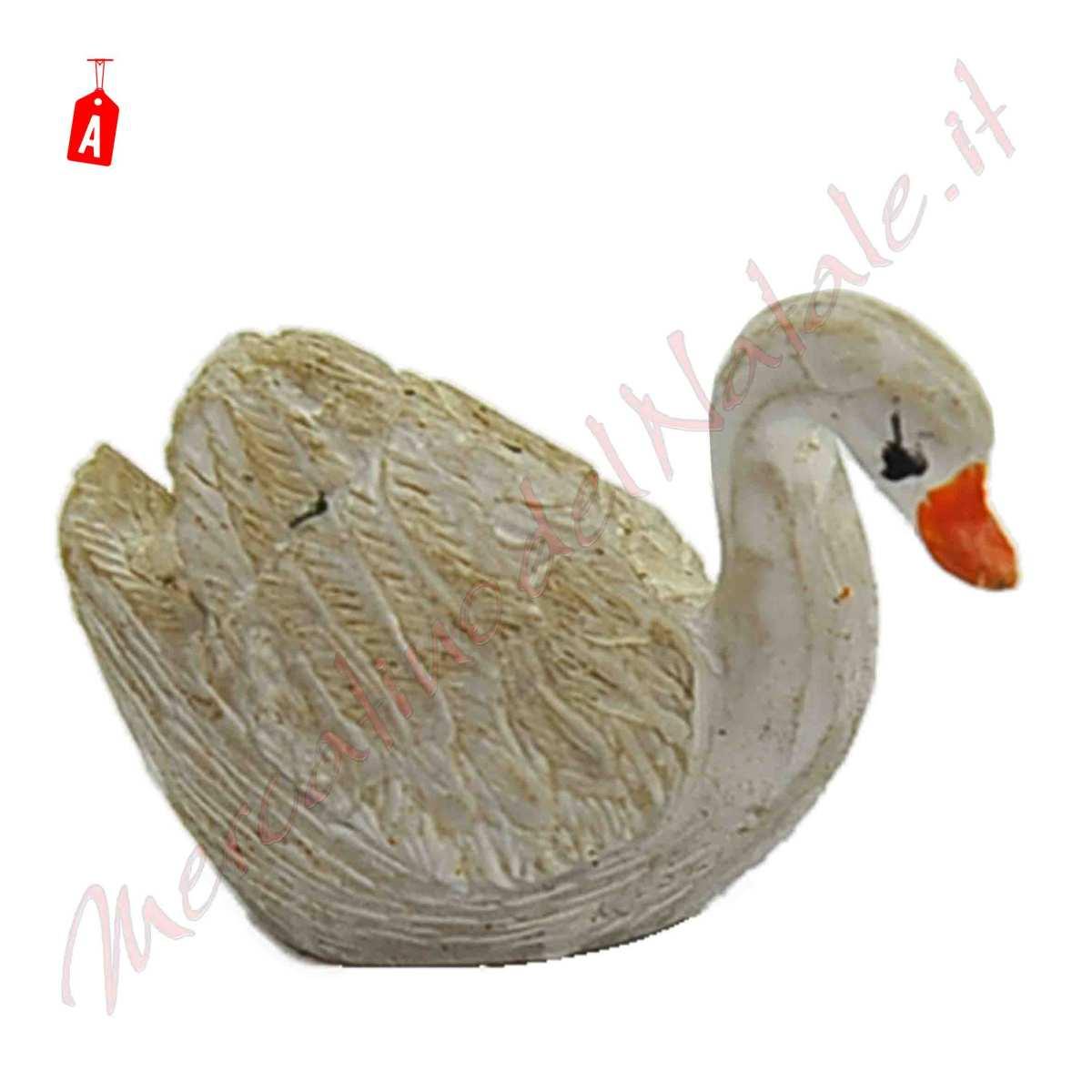 Cigno presepe bianco 2 cm