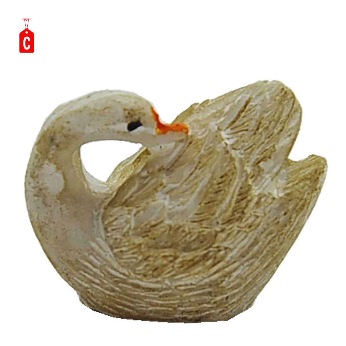 Cigno presepe bianco 2 cm
