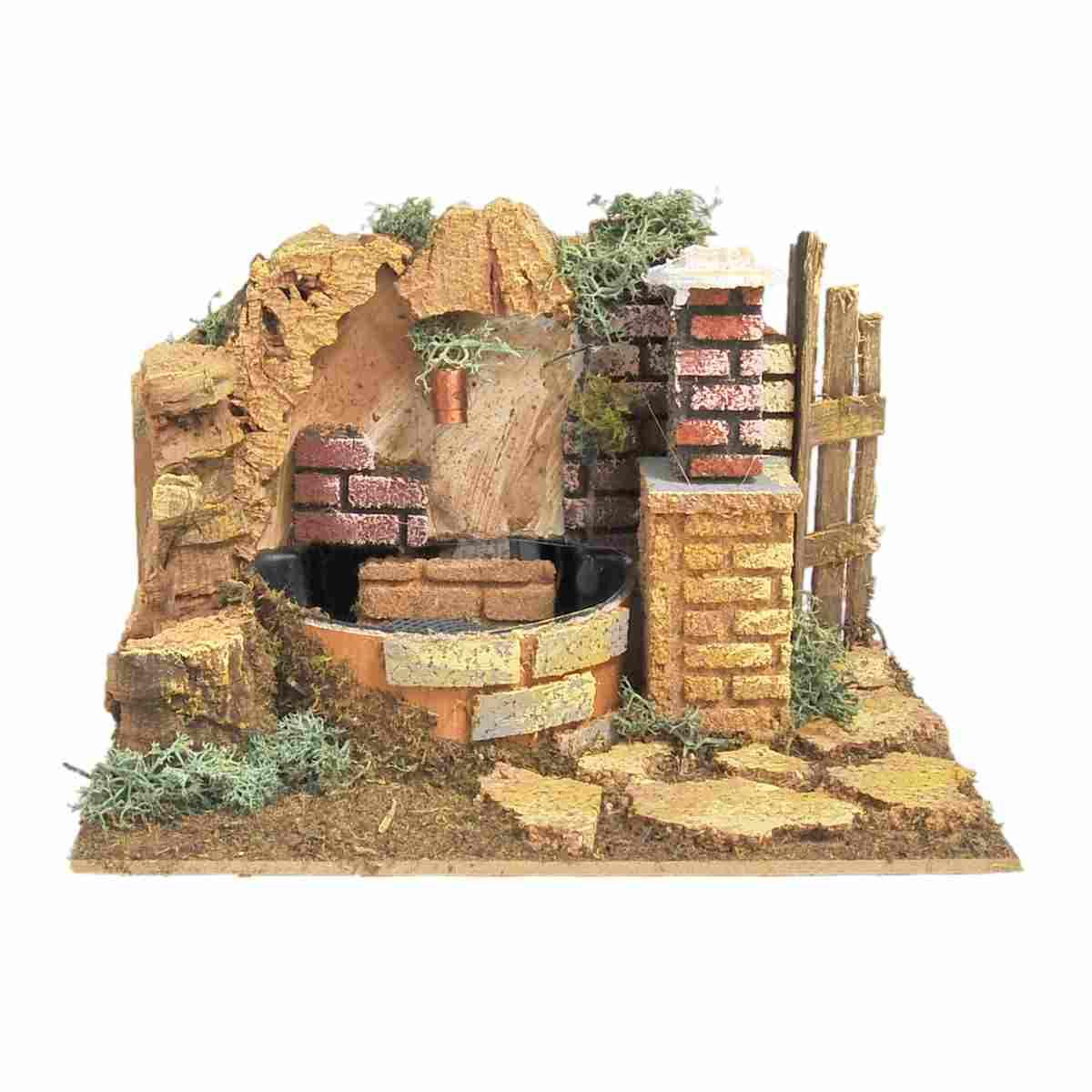 Fontana presepe elettrica 20 cm