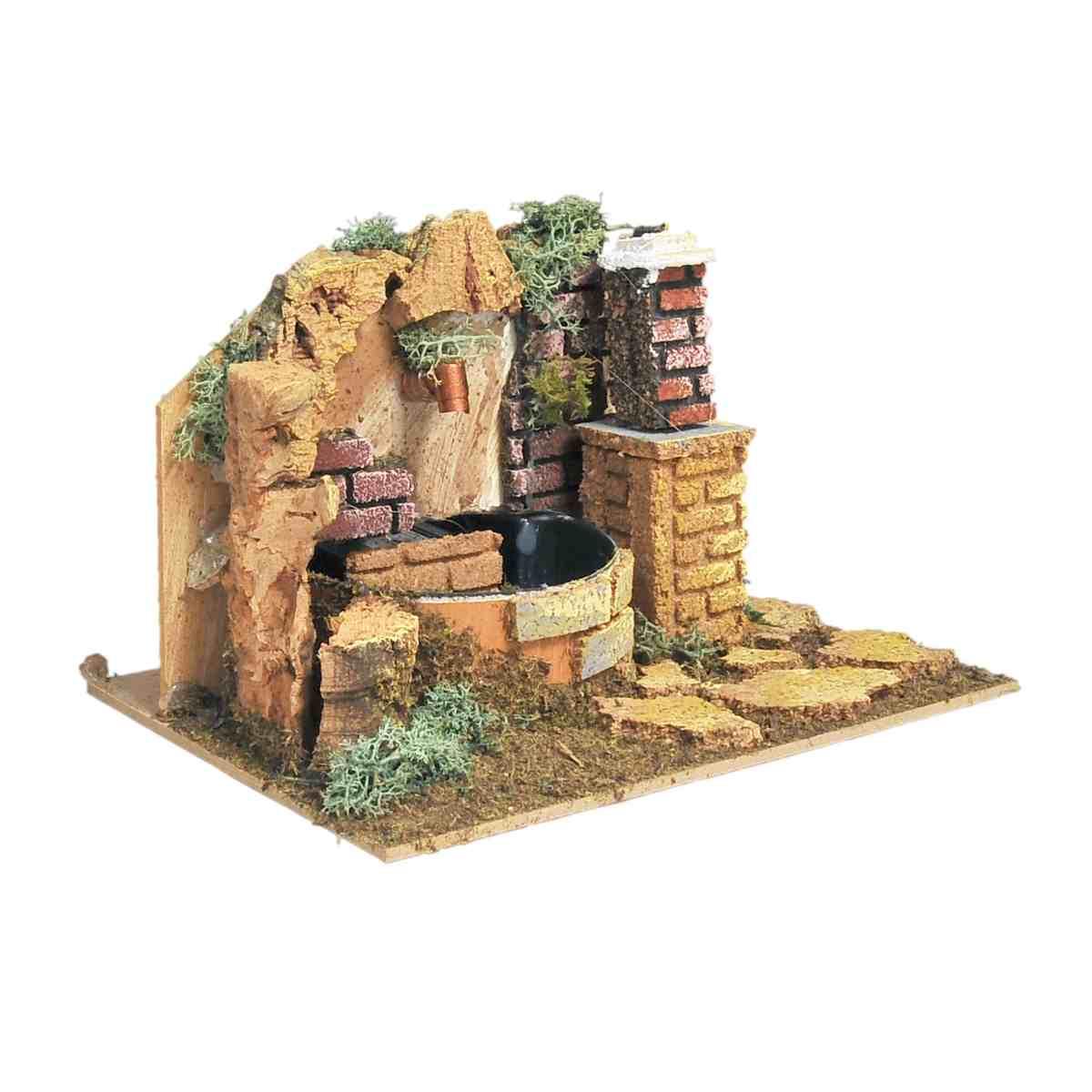 Fontana presepe elettrica 20 cm
