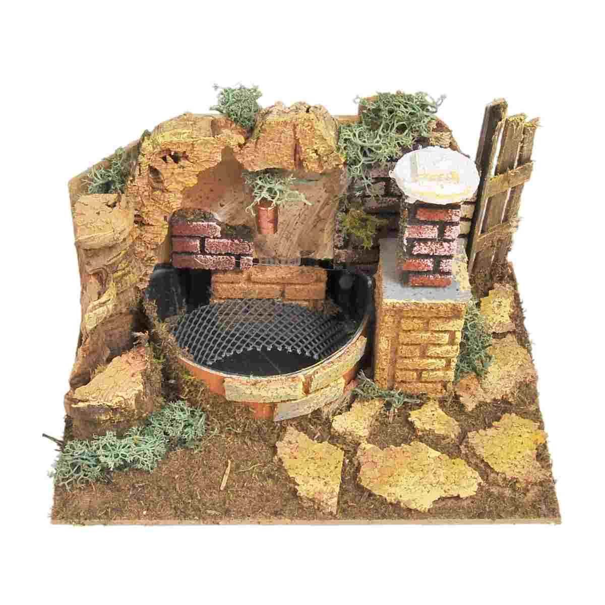 Fontana presepe elettrica 20 cm