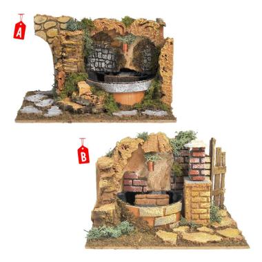 Fontana presepe elettrica 20 cm