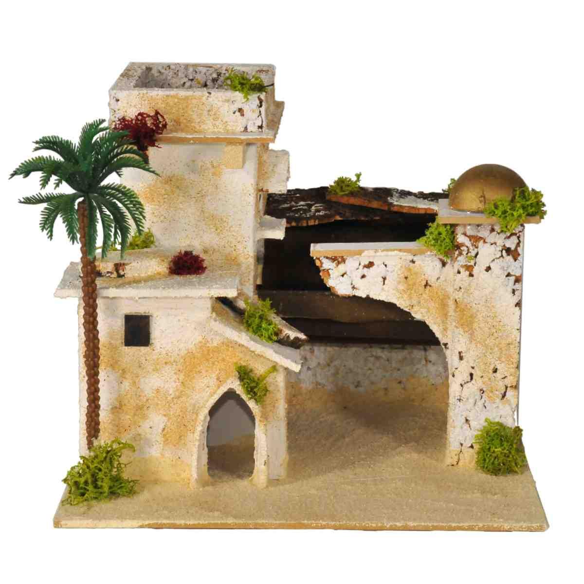Minareto presepe arabo cupola palma
