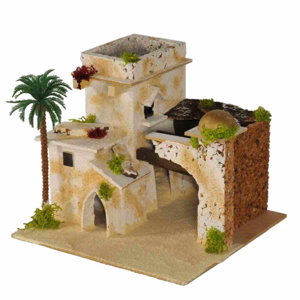 Minareto presepe arabo cupola palma