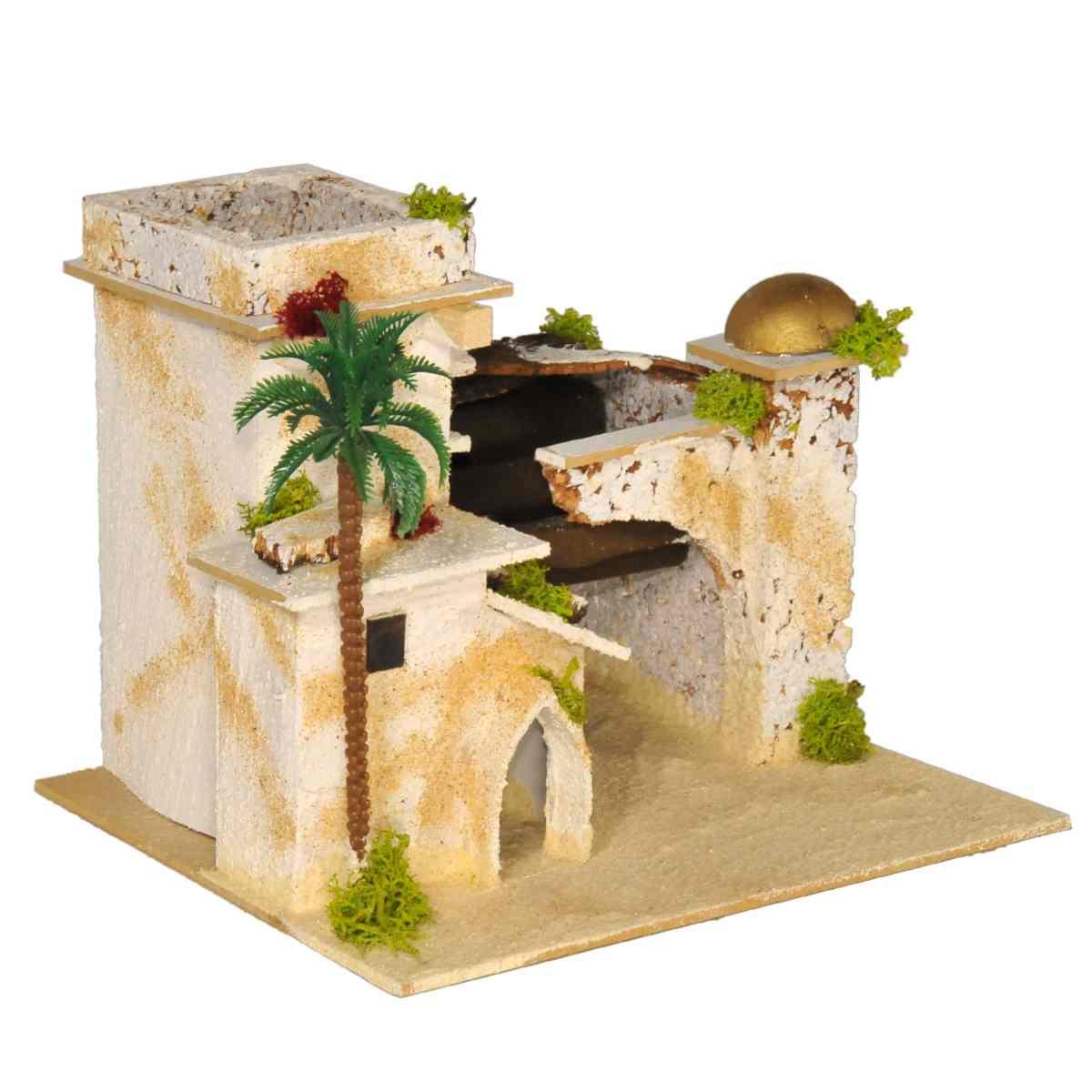 Minareto presepe arabo cupola palma