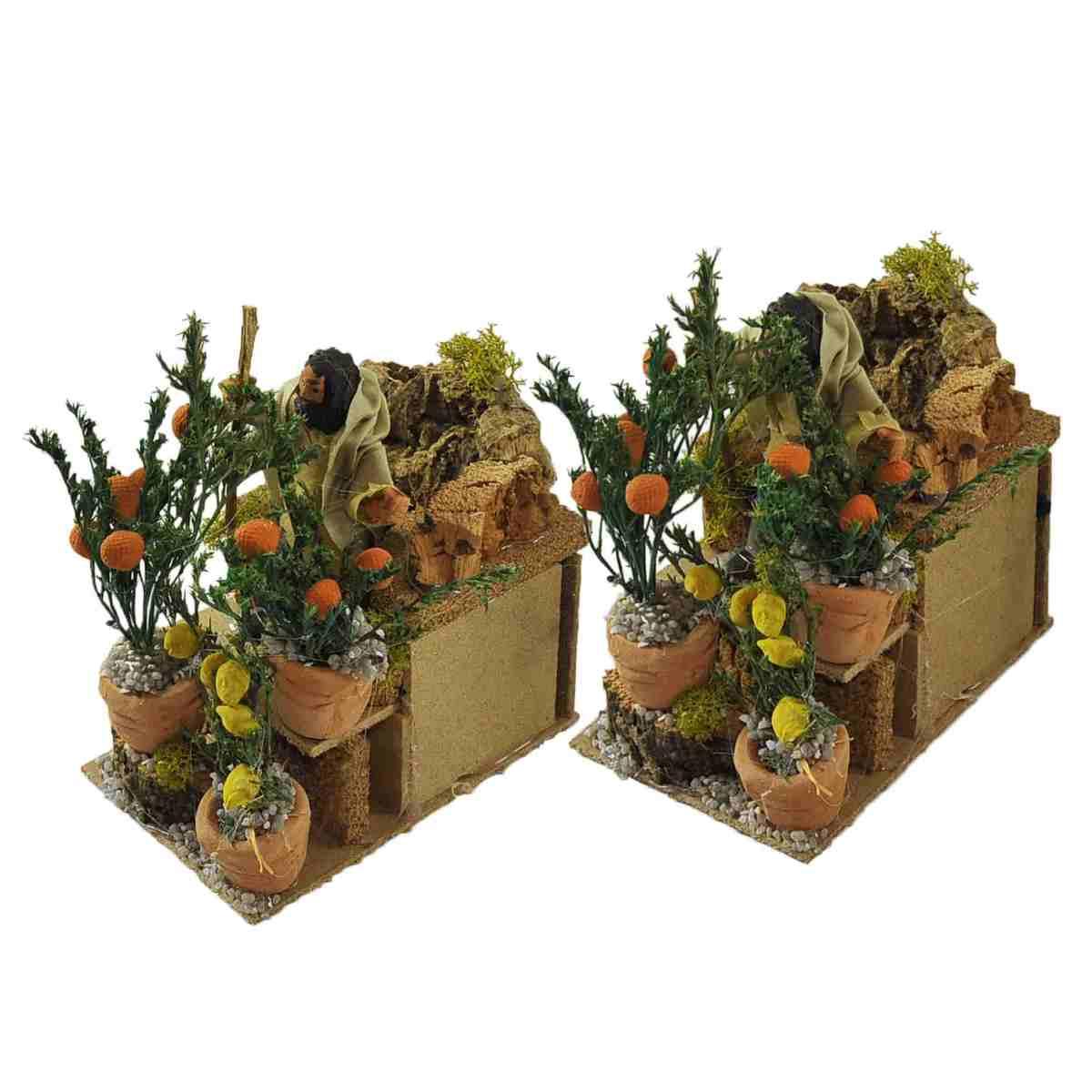 Statua presepe 10 cm movimento giardiniere