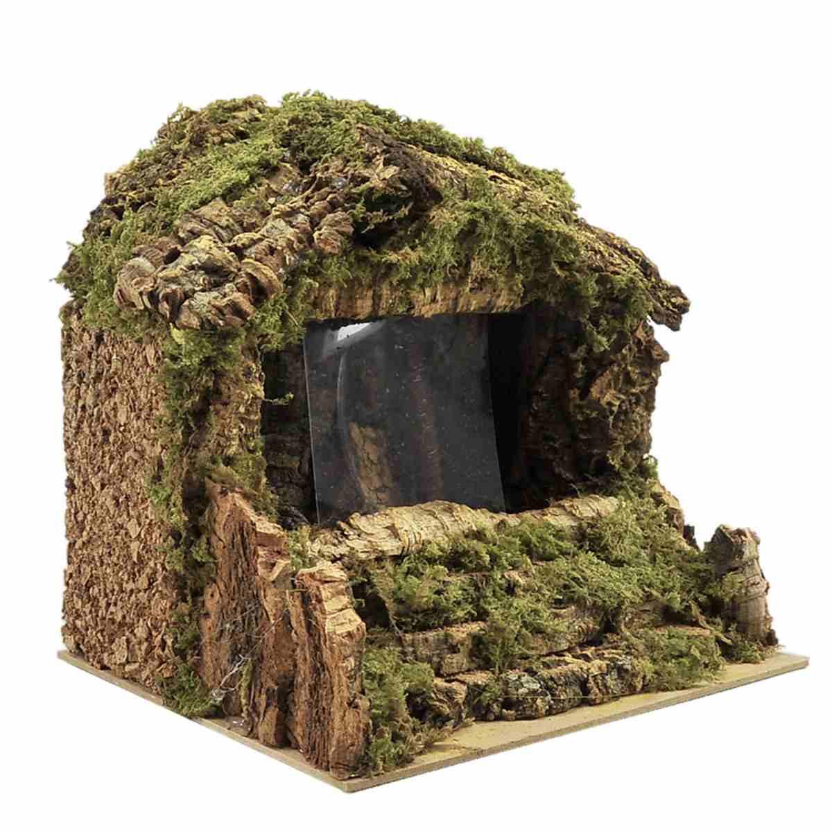 Cascata presepe elettrica acqua velo luci batteria modello a