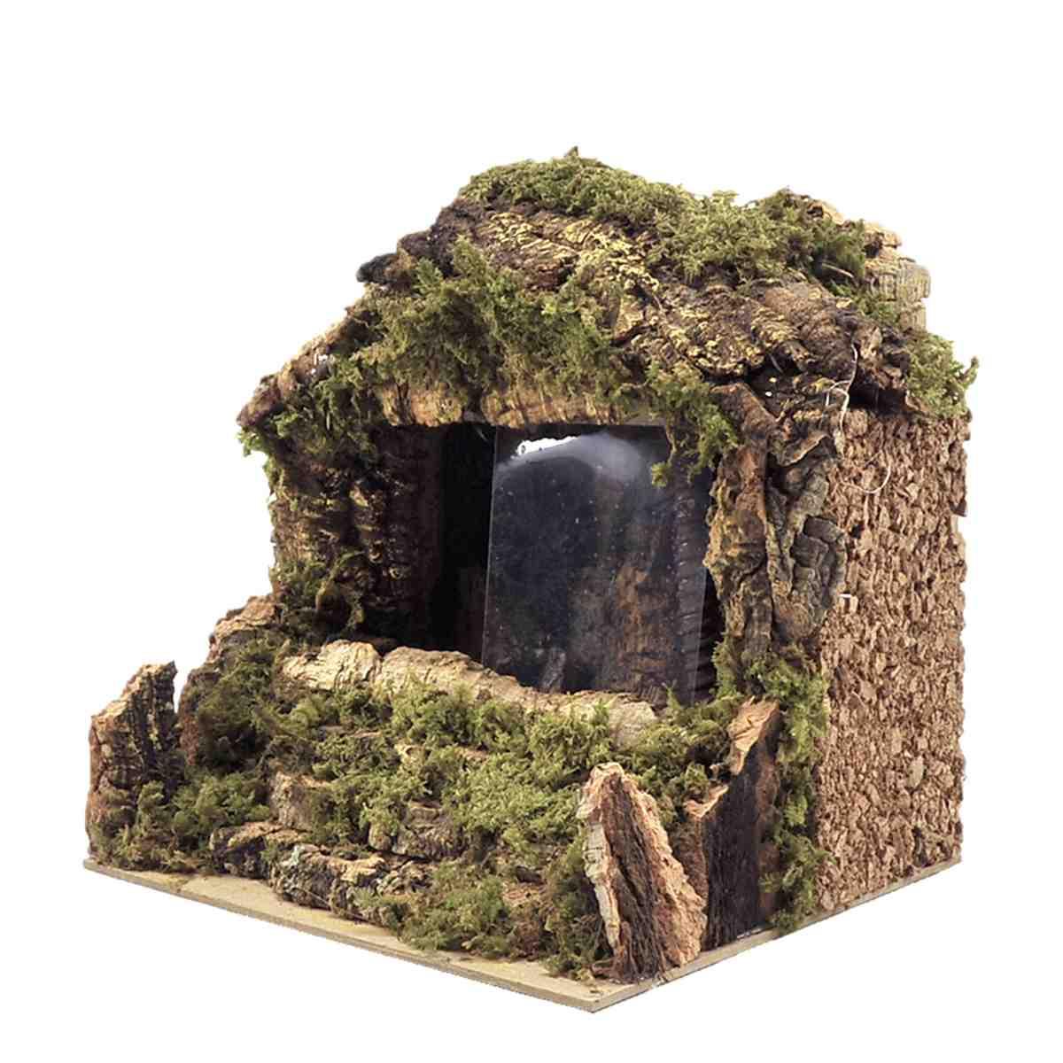 Cascata presepe elettrica acqua velo luci batteria modello a