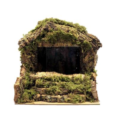 Cascata presepe elettrica acqua velo luci batteria modello a