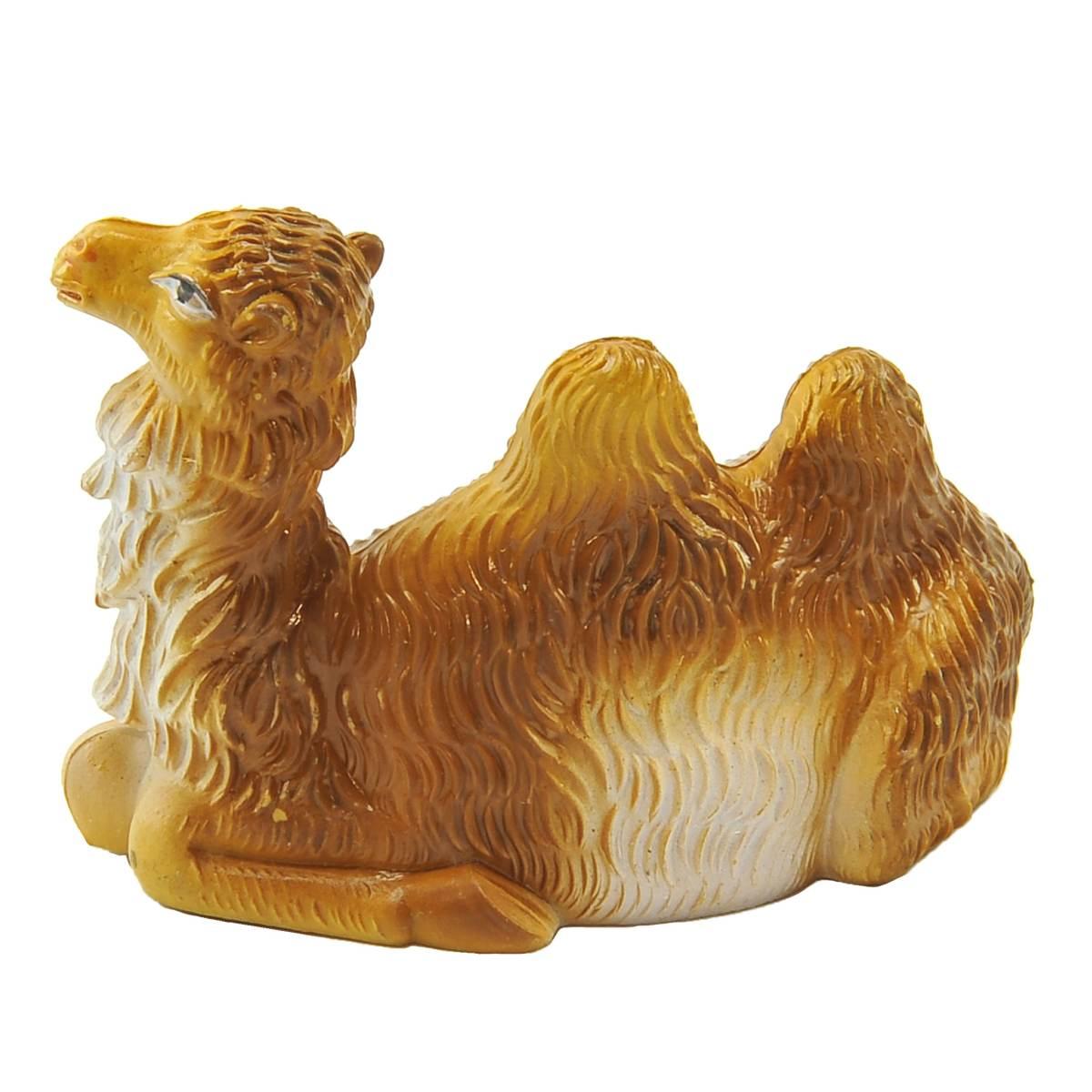 Statua presepe 7 cm cammello seduto
