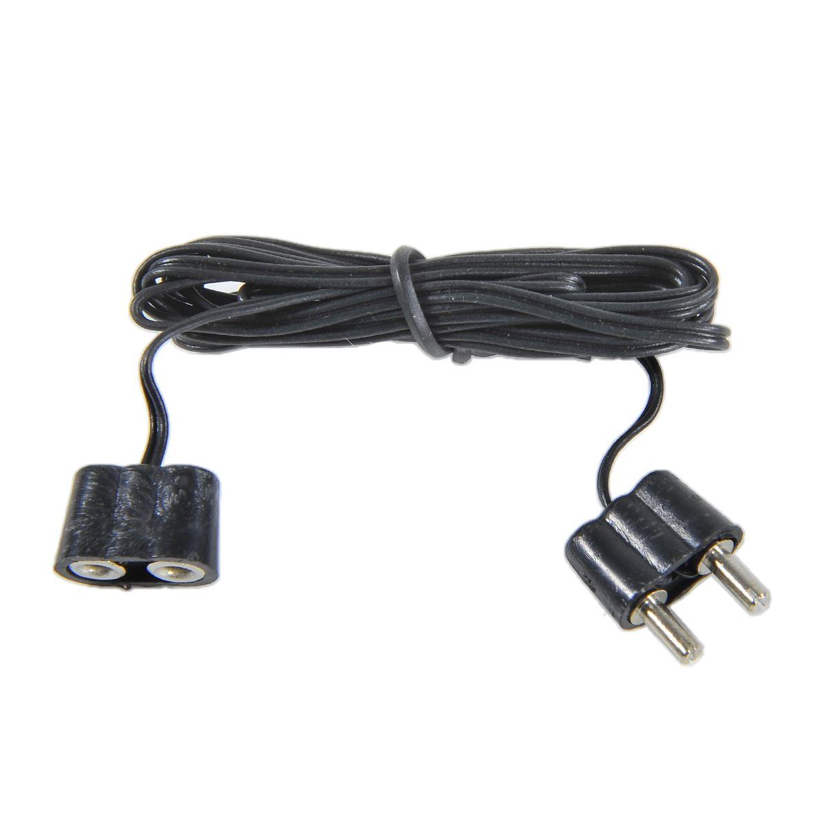 Prolunga presepe nera completa di presa spina 3 5 modello v 100 cm