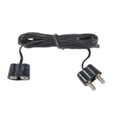 Prolunga presepe nera completa di presa spina 3 5 modello v 100 cm