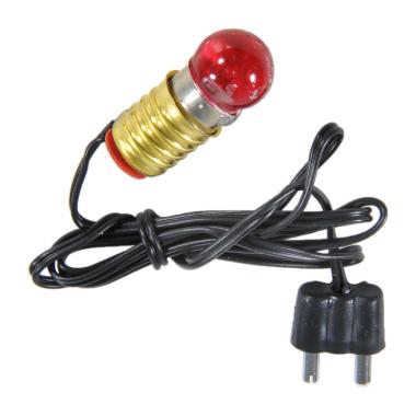 Cablaggio presepe lampadina e10 rossa 3 5 cavo nero modello v