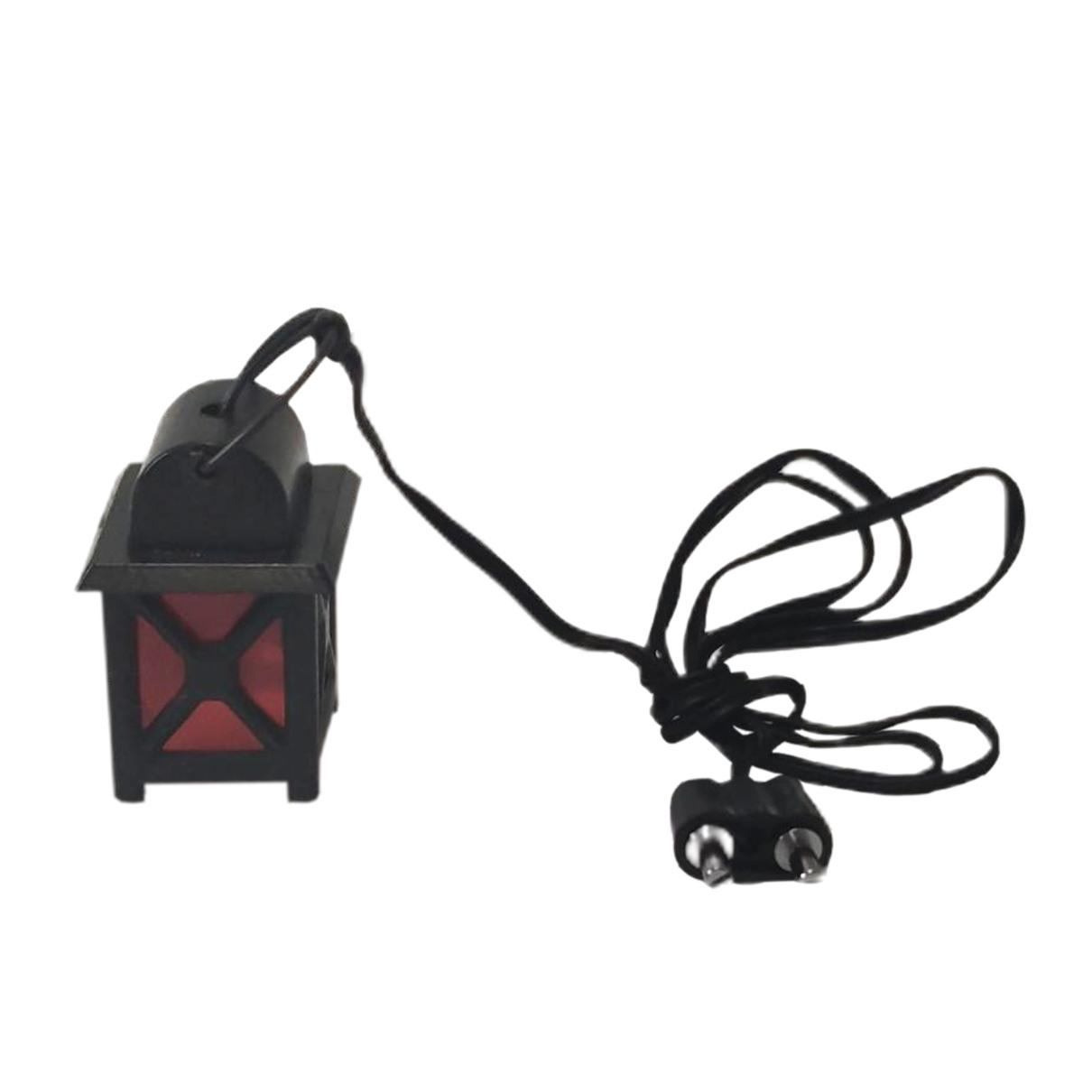 Lanterna presepe spina luce led rosso 3 5 modello v 2 cm