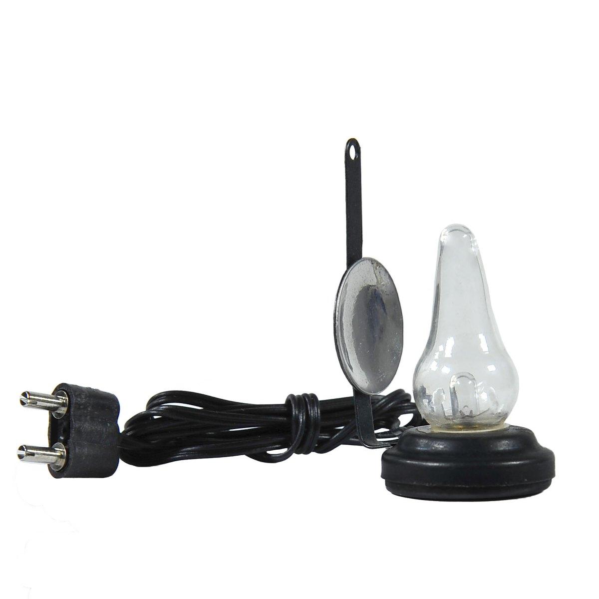 Lanterna presepe vetro spina luce led bianca 3 5 modello v 4 cm