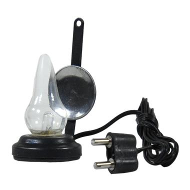 Lanterna presepe vetro spina luce led bianca 3 5 modello v 4 cm