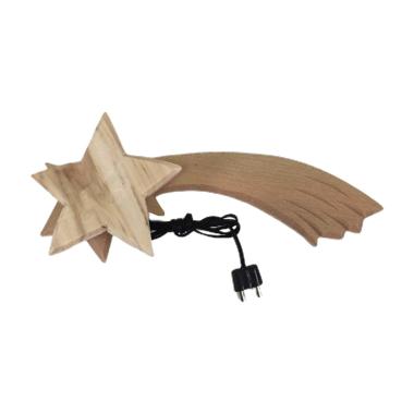 Stella presepe cometa legno spina 3 5 modello v 14 cm