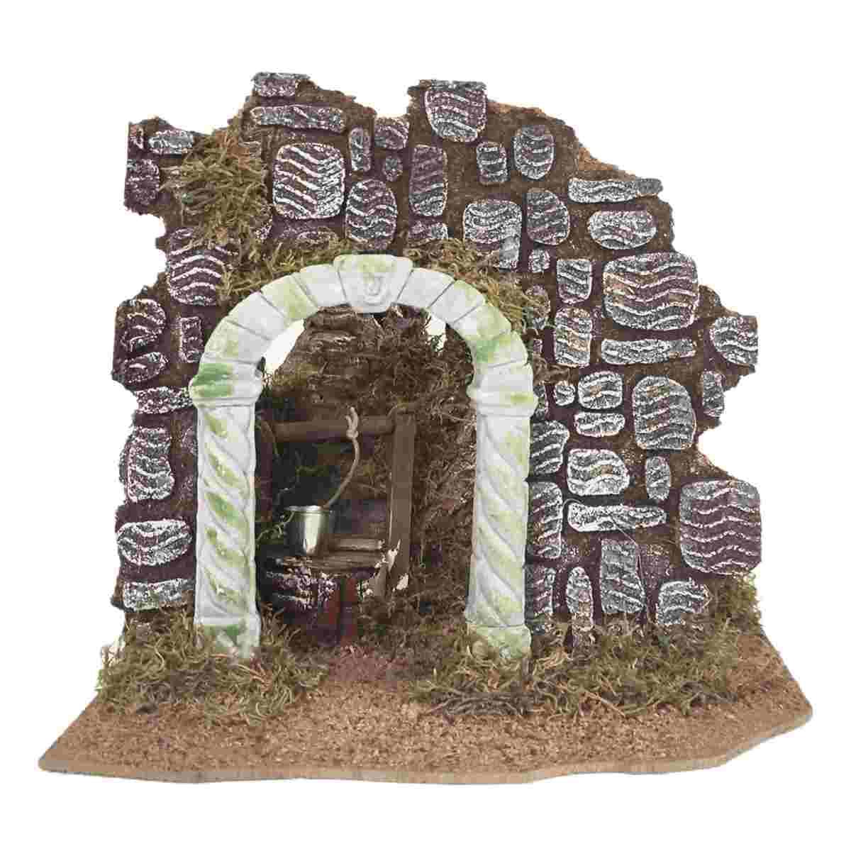 Ambientazione presepe arco pozzo