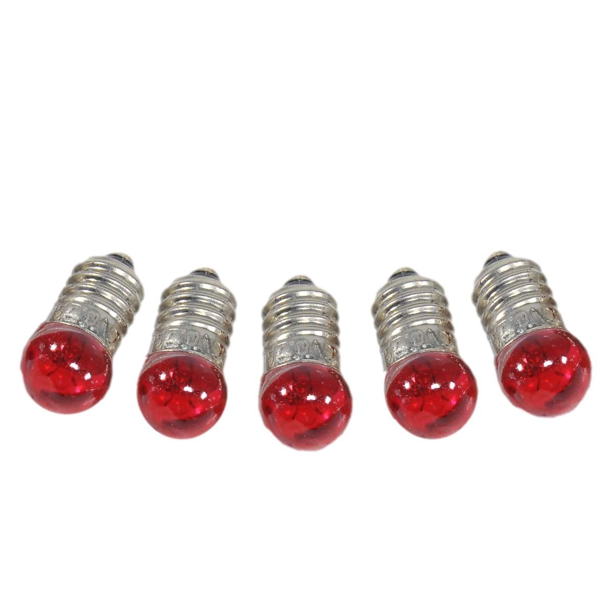 Lampadina presepe e10 rossa 3 5 modello v