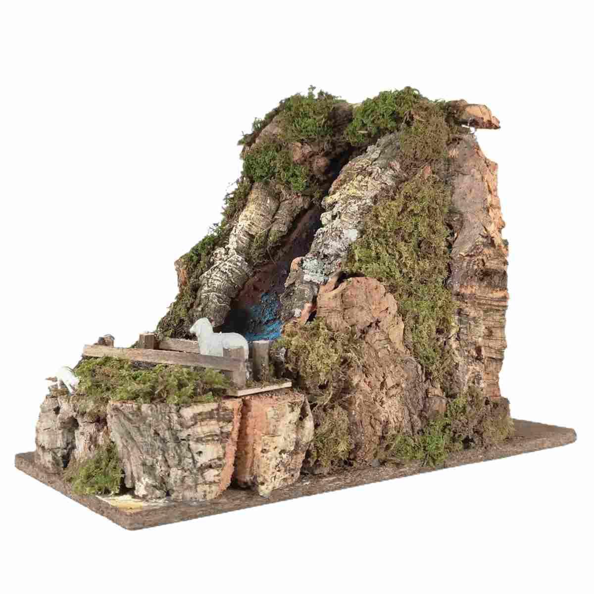 Cascata presepe elettrica acqua ruscello ponte pompa modello a