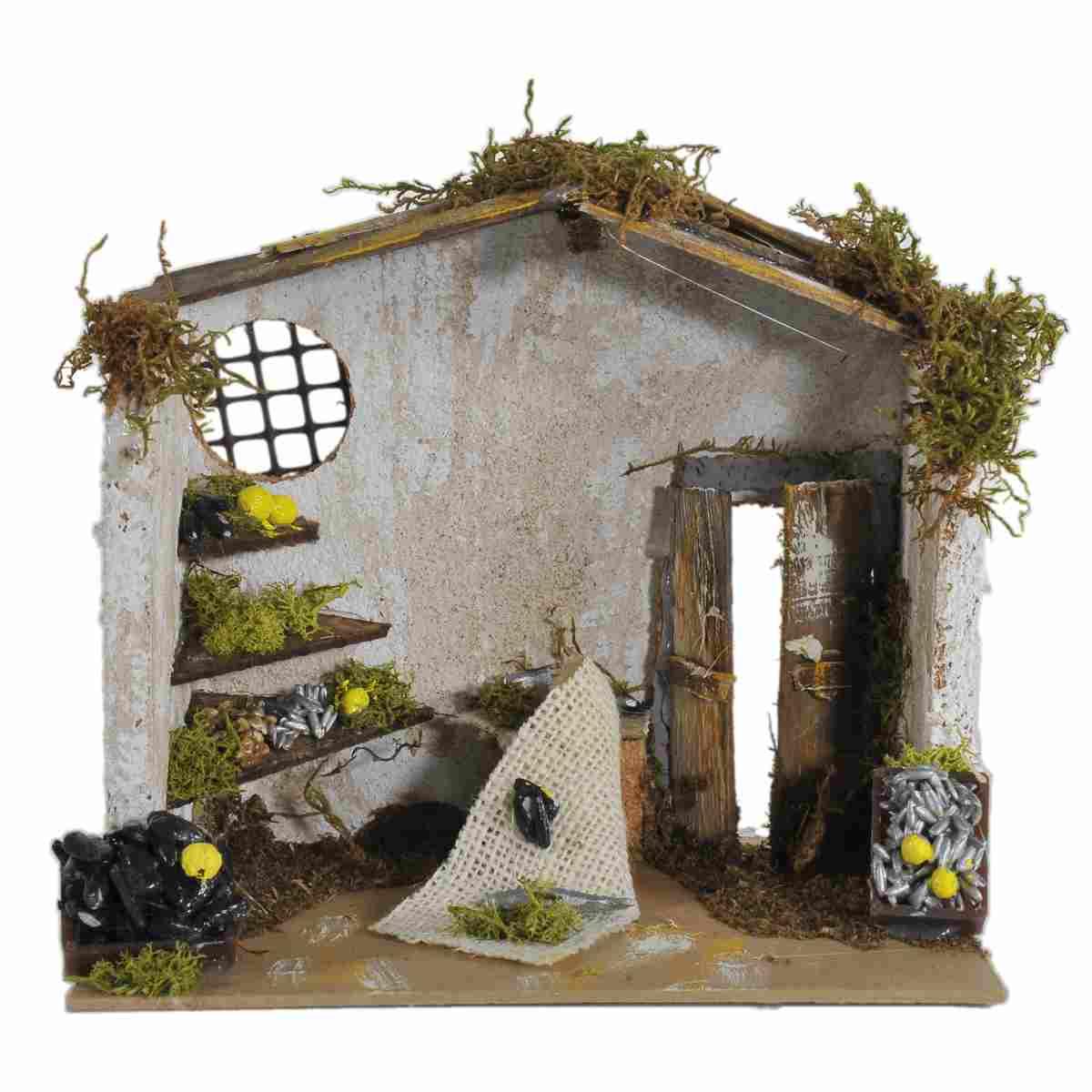 Bottega presepe pescivendolo